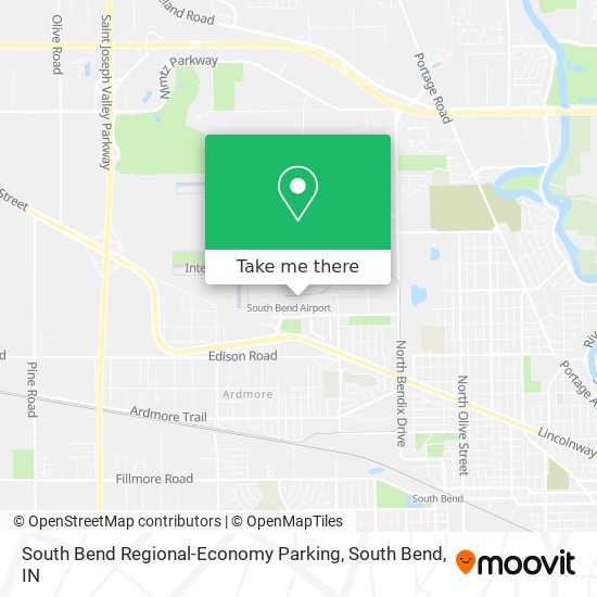 Mapa de South Bend Regional-Economy Parking