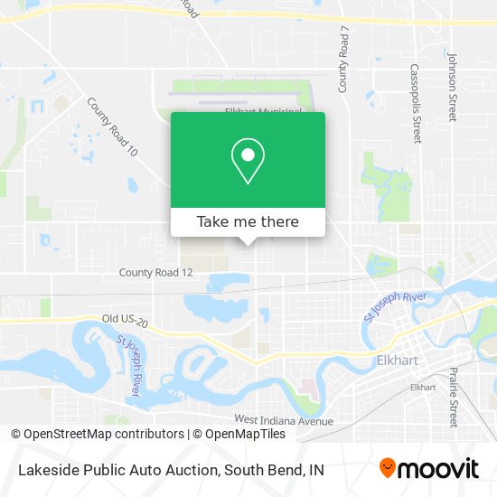 Lakeside Public Auto Auction map