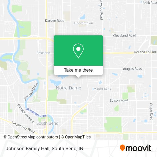 Johnson Family Hall map