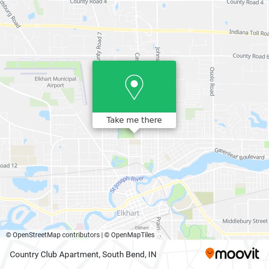 Country Club Apartment map