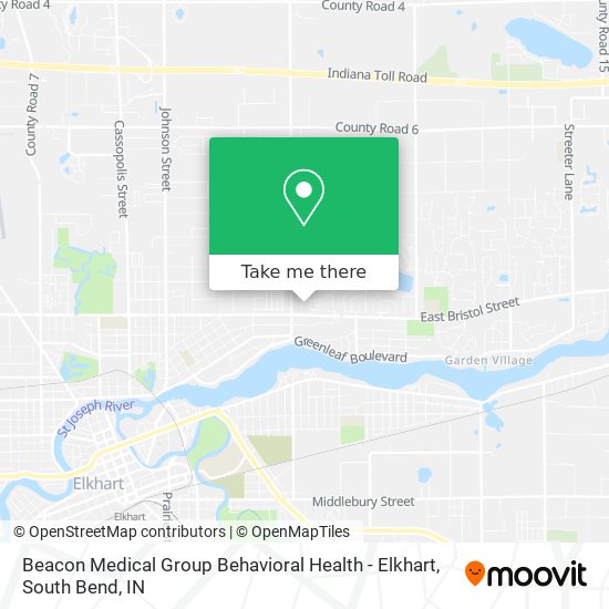 Beacon Medical Group Behavioral Health - Elkhart map