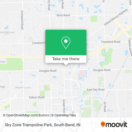 Sky Zone Trampoline Park map