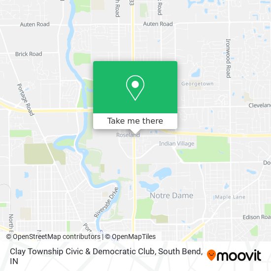 Clay Township Civic & Democratic Club map