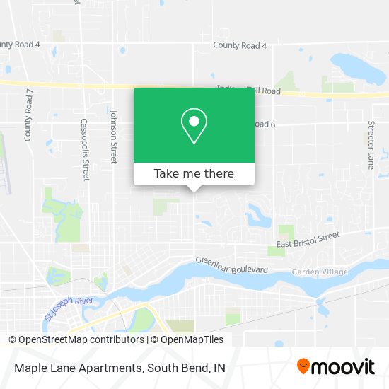 Mapa de Maple Lane Apartments