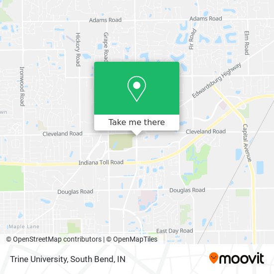Mapa de Trine University