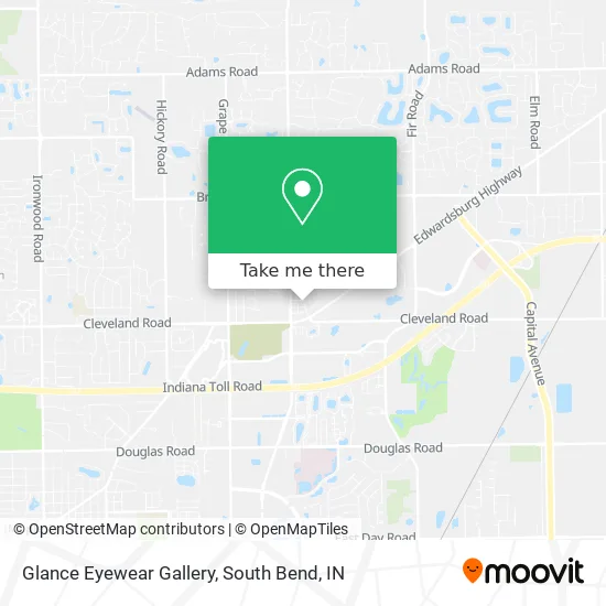 Glance Eyewear Gallery map