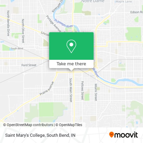 Saint Mary's College map