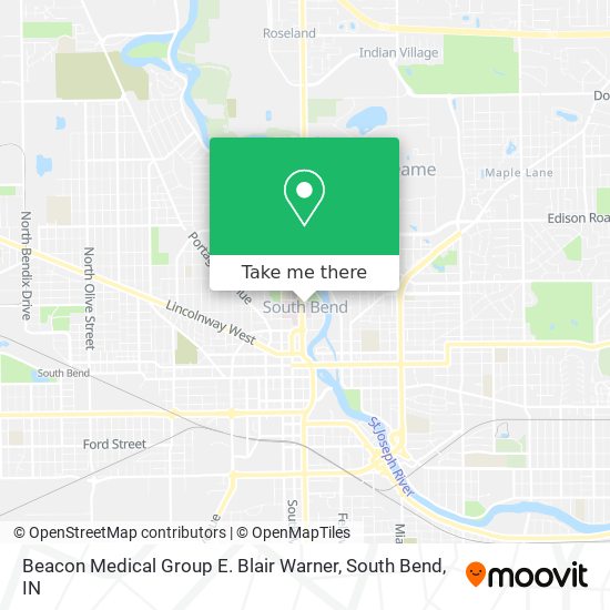 Beacon Medical Group E. Blair Warner map