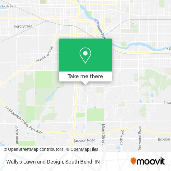 Wally's Lawn and Design map