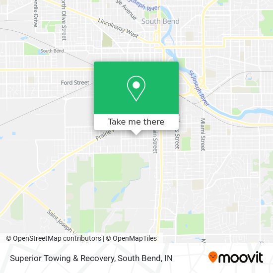 Superior Towing & Recovery map