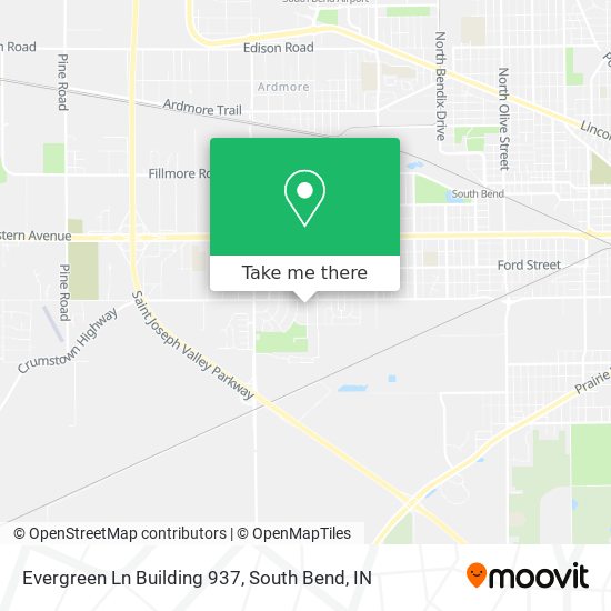 Evergreen Ln Building 937 map