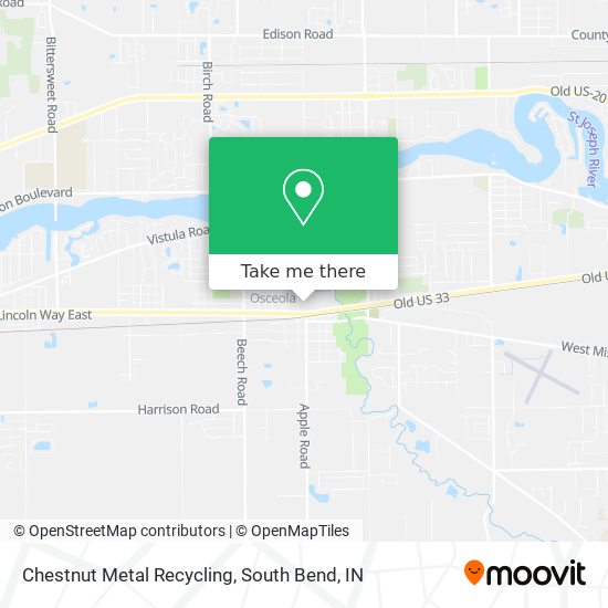Mapa de Chestnut Metal Recycling