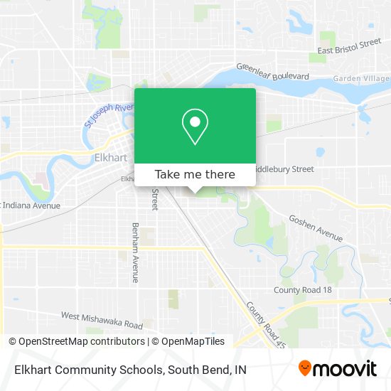 Elkhart Community Schools map