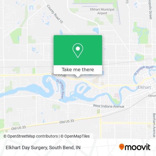 Mapa de Elkhart Day Surgery