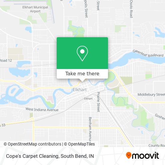 Cope's Carpet Cleaning map