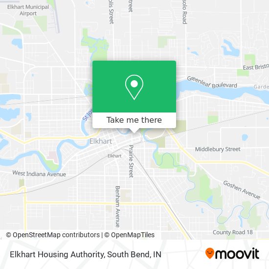 Elkhart Housing Authority map