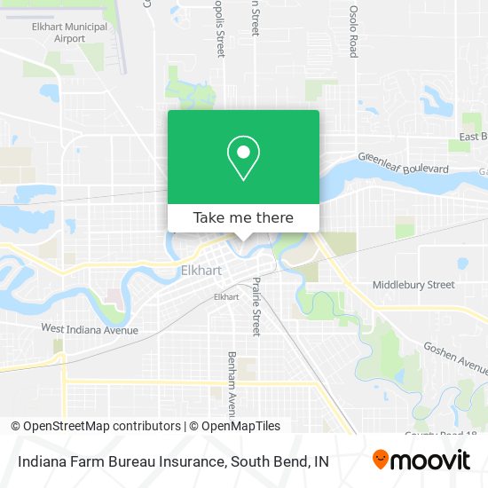 Mapa de Indiana Farm Bureau Insurance