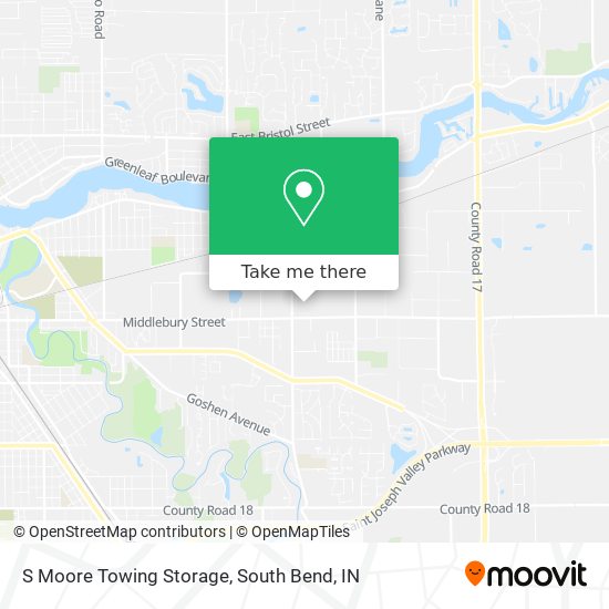 S Moore Towing Storage map