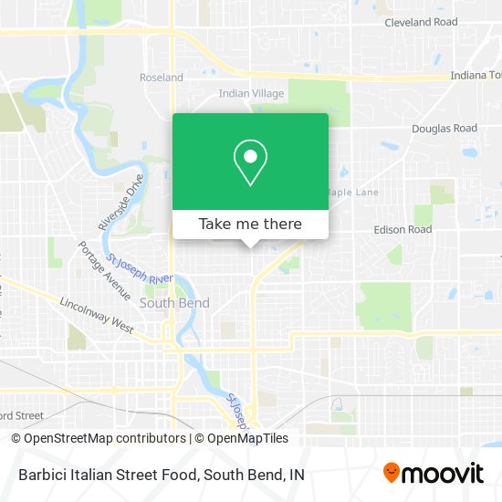 Barbici Italian Street Food map