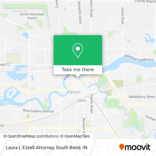 Laura L Ezzell Attorney map