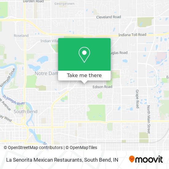 La Senorita Mexican Restaurants map