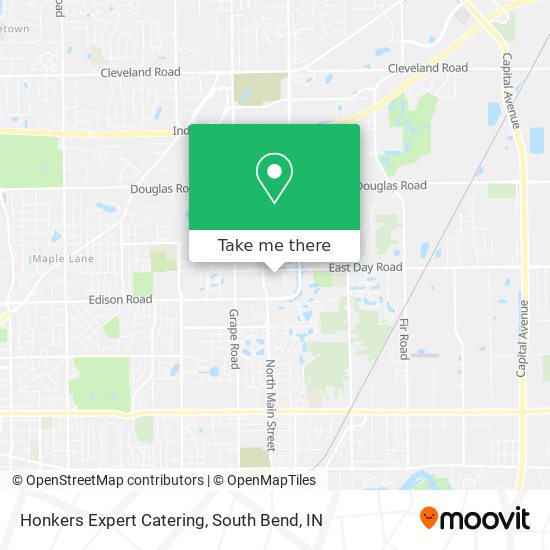 Honkers Expert Catering map