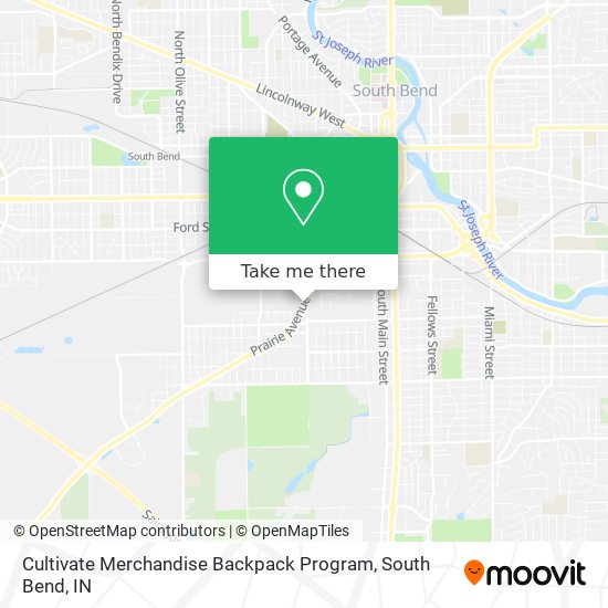 Cultivate Merchandise Backpack Program map