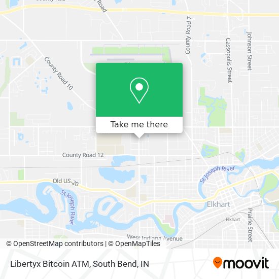 Mapa de Libertyx Bitcoin ATM