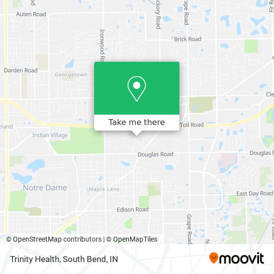 Trinity Health map