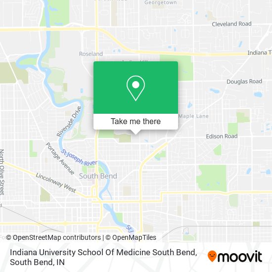 Indiana University School Of Medicine South Bend map