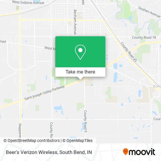 Beer's Verizon Wireless map