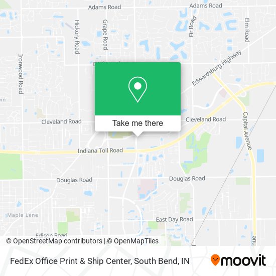 FedEx Office Print & Ship Center map