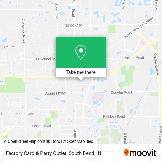 Factory Card & Party Outlet map