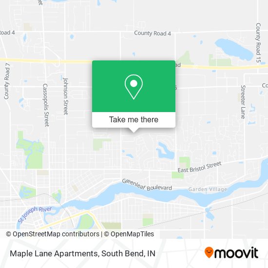Mapa de Maple Lane Apartments