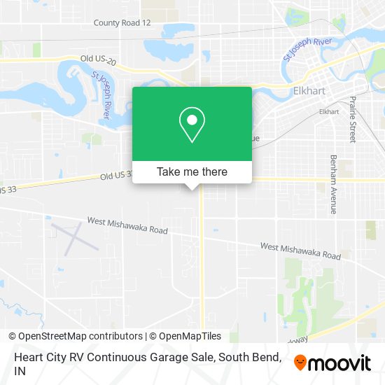 Heart City RV Continuous Garage Sale map