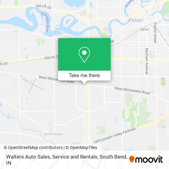 Walters Auto Sales, Service and Rentals map