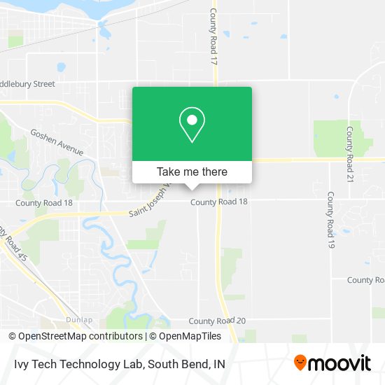 Mapa de Ivy Tech Technology Lab