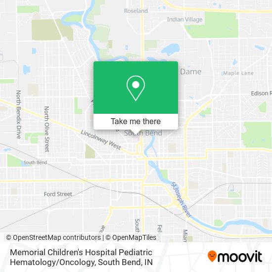 Memorial Children's Hospital Pediatric Hematology / Oncology map