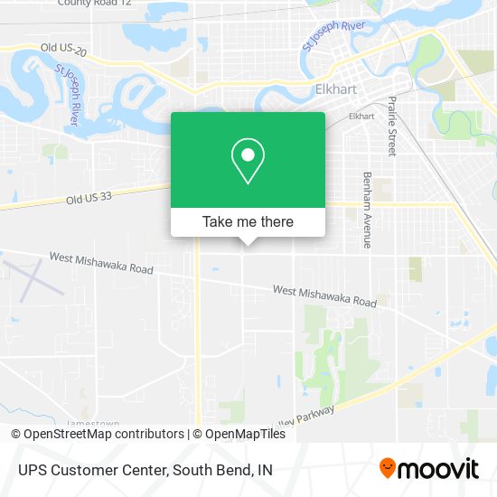 UPS Customer Center map