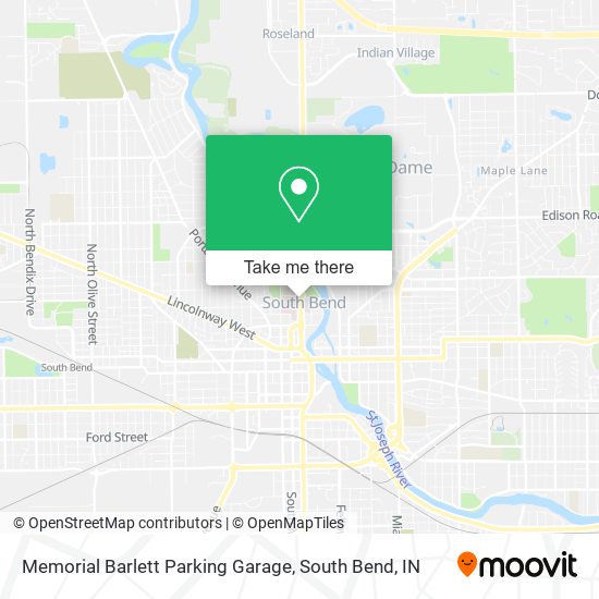 Mapa de Memorial Barlett Parking Garage