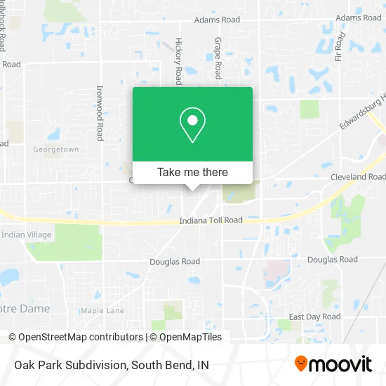 Oak Park Subdivision map