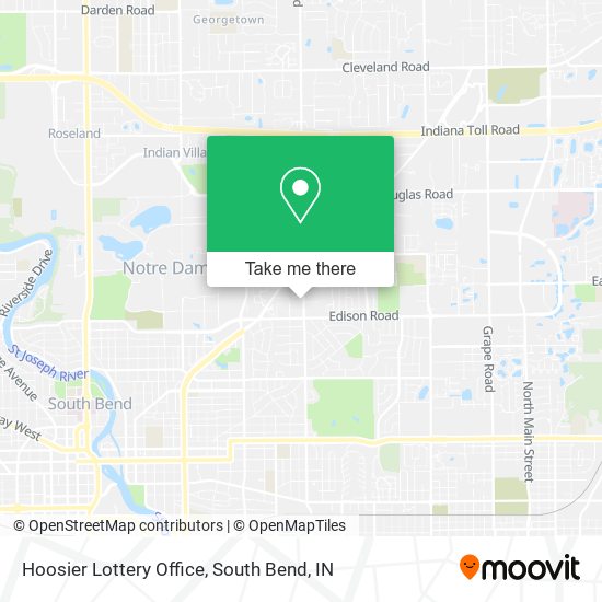 Mapa de Hoosier Lottery Office