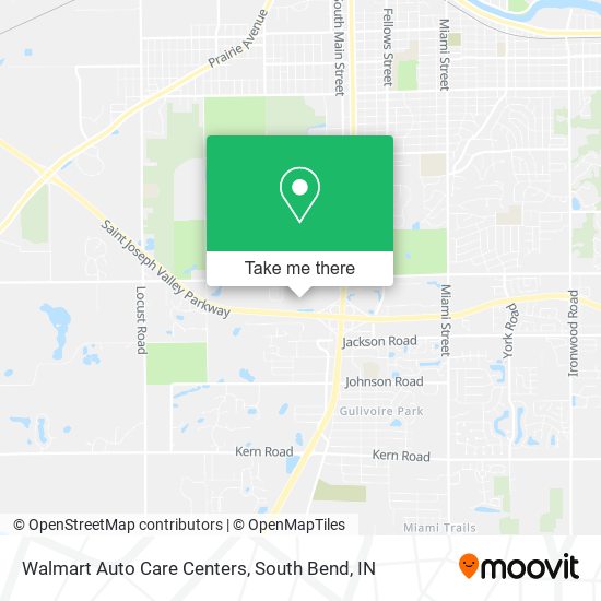 Mapa de Walmart Auto Care Centers
