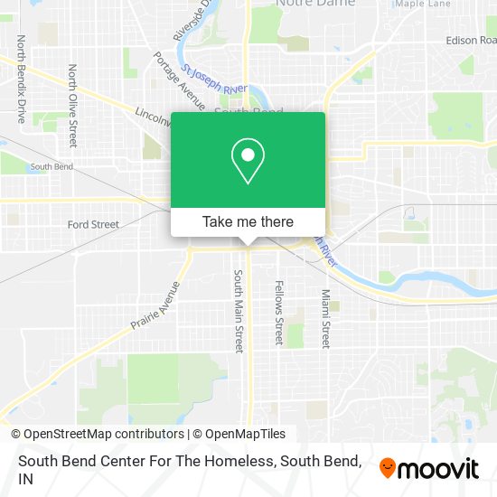 South Bend Center For The Homeless map