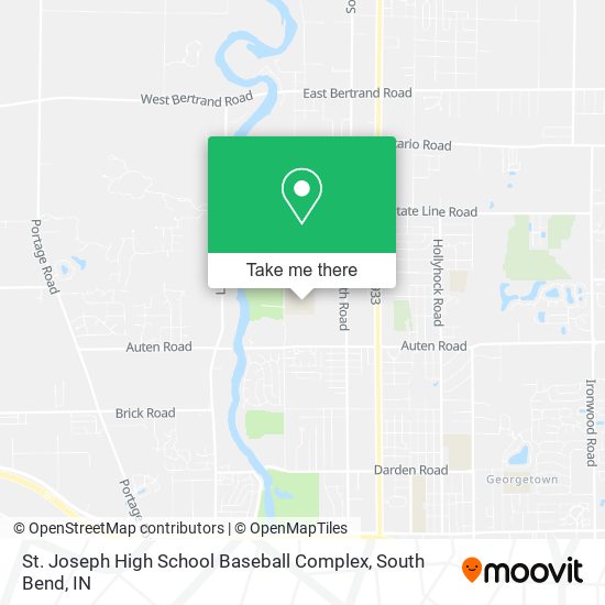 St. Joseph High School Baseball Complex map