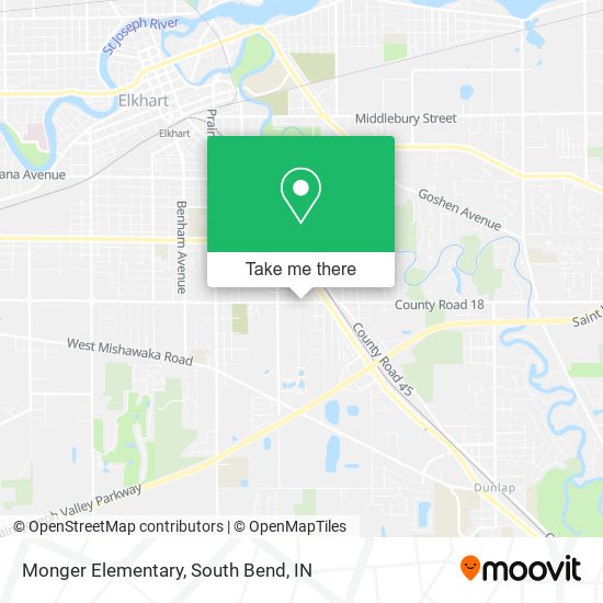 Monger Elementary map