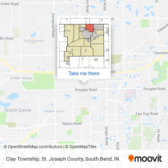 Mapa de Clay Township, St. Joseph County