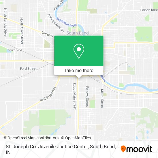 St. Joseph Co. Juvenile Justice Center map