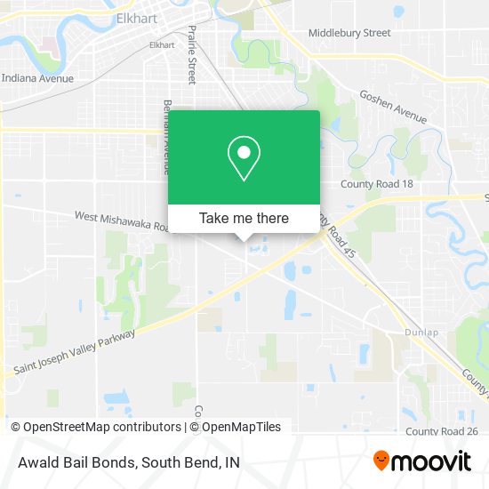 Awald Bail Bonds map