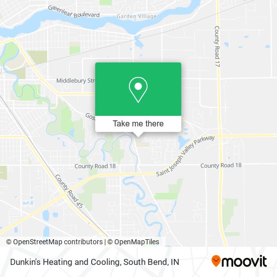 Dunkin's Heating and Cooling map